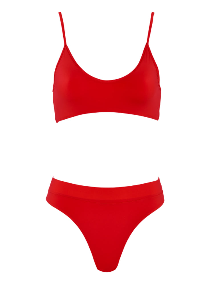 That Sporty Vibe High Waist Full Bottom - Sexy Two-piece Bottoms | Monica Hansen Beachwear