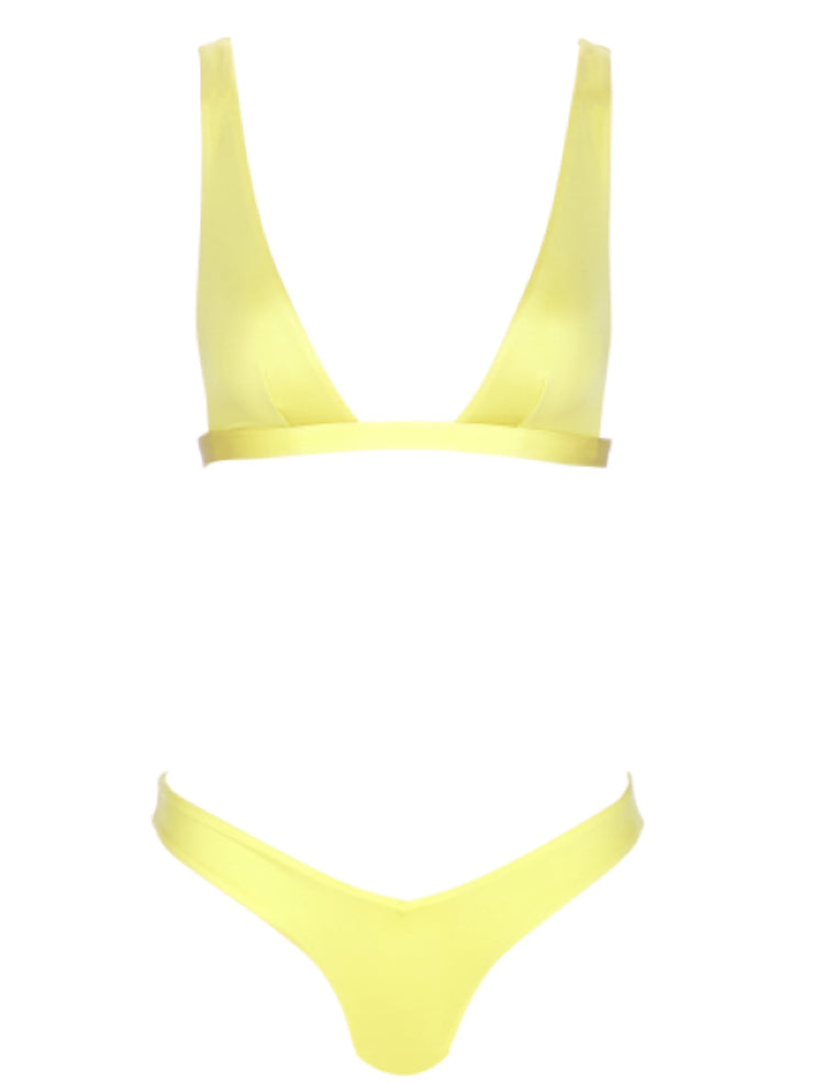 Babe Watch Deep "U" Halter Top - Sexy Bikini Tops | Monica Hansen Beachwear