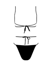 Havana String Tie U Bikini Bottom - - High Fashion Two-piece Bottoms | Monica Hansen Beachwear