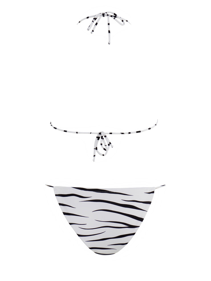 Wild Stripes Padded Triangle Bikini Top