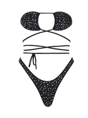 Stardust Thong Bottom with Crystals