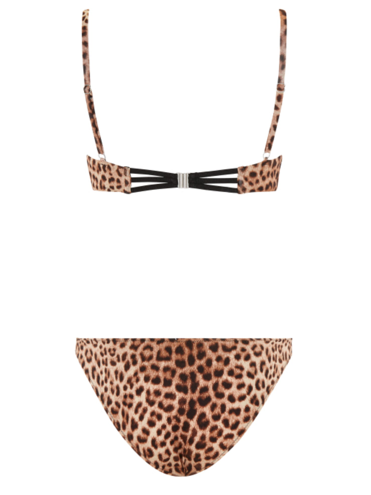 Leopard Bombshell Bikini Bottom - - High Fashion Swimsuit Bottoms | Monica Hansen Beachwear