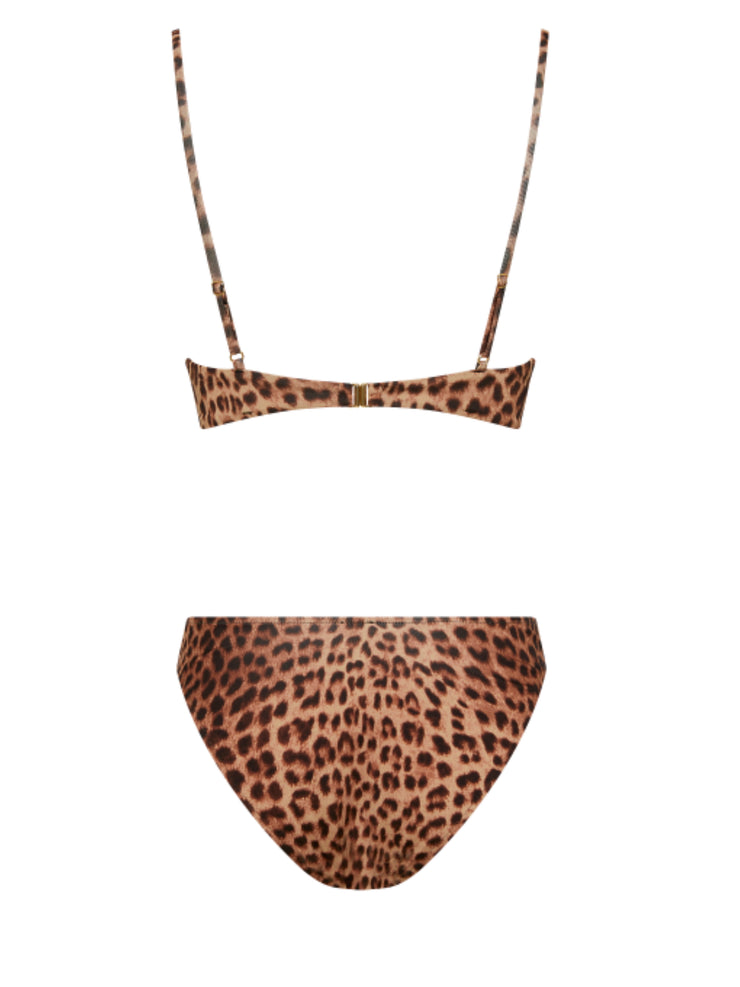 That 90's Vibe Leopard "U" Bikini Bottom - - Sexy Bathing Suit Bottoms | Monica Hansen Beachwear