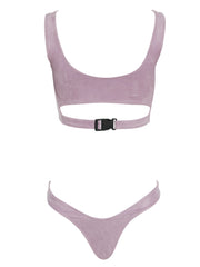 Slay Baby "U" Bikini Bottom - VioletSuede - Designer Bikini Bottoms | Monica Hansen Beachwear