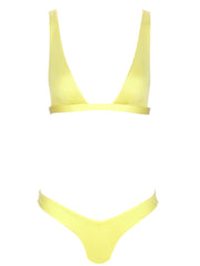 That 90's Vibe "V" Bikini Bottom - Yellow - Sexy Swimsuit Bottoms | Monica Hansen Beachwear
