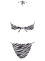 Wild Stripes Halter Bikini Top