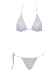St. Tropez Padded Triangle Bikini Top-top-MHB-WhiteGoldStripe-XS-Monica Hansen Beachwear
