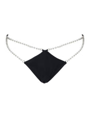 Forever Pearls Jeweled Bikini Bottom - - High Fashion Two-piece Bottoms | Monica Hansen Beachwear