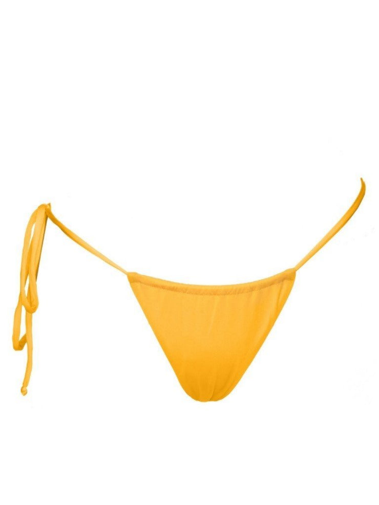 California Dreaming String Bottom - Yellow - Sexy Bathing Suit Bottoms | Monica Hansen Beachwear