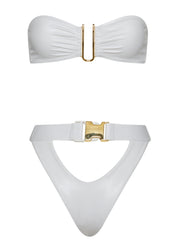 Tropical Affair Bottom with Buckle - High Fashion Bathing Suit Bottoms | Monica Hansen Beachwear